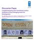 Complementarity and Transitional Justice: Synthesis of Key Emerging Issues for Development