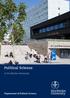 Political Science. at Stockholm University. Department of Political Science