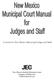A Guide for New Mexico Municipal Judges and Staff