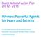 Women: Powerful Agents for Peace and Security