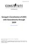 Senegal's Constitution of 2001 with Amendments through 2009
