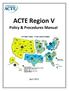 ACTE Region V Policy & Procedures Manual