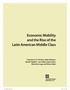 Economic Mobility and the Rise of the Latin American Middle Class iii