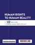 HUMAN RIGHTS TO HUMAN REALITY. A Step Guide to Strategic Human Rights Advocacy
