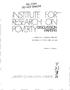 file copy DO NOT REMOVE RESEARCH POVERlYD,scWK~J~~ A COMPARISON OF HOUSEHOLD MIGRATION DETERMINANTS BY POVERTY LEVEL AND Richard L.