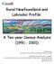 Rural Newfoundland and Labrador Profile: A Ten-year Census Analysis ( )