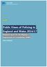 Public Views of Policing in England and Wales 2016/17