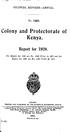 Colony and Protectorate of Kenya.