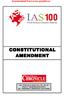 CONSTITUTIONAL AMENDMENT