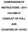COMPENDIUM OF INSTRUCTIONS VOLUME-IV CONDUCT OF POLL AND COUNTING OF VOTES