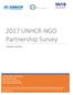 2017 UNHCR-NGO Partnership Survey