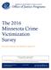 The 2016 Minnesota Crime Victimization Survey