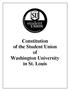 Constitution of the Student Union of Washington University in St. Louis