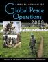 Global Peace. Operations 2009