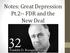 Notes: Great Depression Pt.2-- FDR and the New Deal