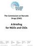 A Briefing for NGOs and CSOs
