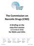 The Commission on Narcotic Drugs (CND)