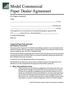 Model Commercial Paper Dealer Agreement