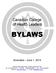 Canadian College of Health Leaders BYLAWS. Amended June 1, 2014
