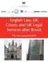 English Law, UK Courts and UK Legal Services after Brexit