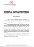 UEFA STATUTES Nota Explicativa