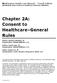 Chapter 2A: Consent to Healthcare General Rules