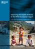 Improving the health of Roma in the WHO European region