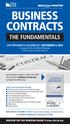 BUSINESS CONTRACTS THE FUNDAMENTALS
