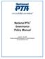 National PTA Governance Policy Manual