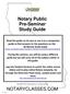 Notary Public Pre-Seminar Study Guide