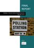 FINAL REPORT. Woking Surrey County Council Elections 4th May 2017