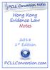 Hong Kong Evidence Law Notes