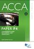 PAPER F4 CORPORATE AND BUSINESS LAW (ENGLISH)