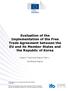 Evaluation of the Implementation of the Free Trade Agreement between the EU and its Member States and the Republic of Korea