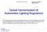 Global Harmonisation of Automotive Lighting Regulations