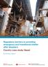 Regulatory barriers to providing emergency and transitional shelter after disasters Country case study: Nepal