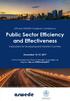 Public Sector Efficiency and Effectiveness