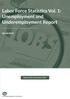 Labor Force Statistics Vol. 1: Unemployment and Underemployment Report (Q1-Q3 2017)