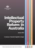 Intellectual Property Reform In Australia