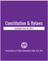 Constitution & Bylaws