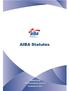 AIBA Statutes. AIBA Statutes. Adopted by the AIBA Extraordinary Congress on January 27,
