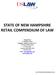 STATE OF NEW HAMPSHIRE RETAIL COMPENDIUM OF LAW