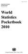 World Statistics Pocketbook 2010