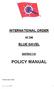INTERNATIONAL ORDER OF THE BLUE GAVEL DISTRICT #1 POLICY MANUAL
