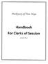 (presbytery of New Hope. Handbook For Clerks of Session