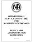 OHIO REGIONAL SERVICE COMMITTEE FOR NARCOTICS ANONYMOUS