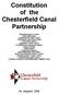 Constitution of the Chesterfield Canal Partnership