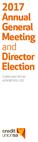 2017 Annual General Meeting and Director Election