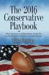 The 2016 Conservative Playbook