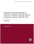 Immigrant Entrepreneurship in America: Evidence from the Survey of Business Owners 2007 & 2012